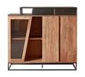 Bufet inferior Janak, Bizzotto, 145x40x134 cm, otel/lemn de salcam