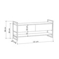Comoda TV, Homitis, Metola - Anthracite, 131x58x39 cm