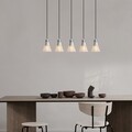 Lustra Foca N-112, Noor, 88 x 105 cm, 5 x E27, 100W, argintiu