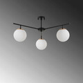Lustra, Fulgor, 942FLG1105, Metal, Negru / Auriu / Alb