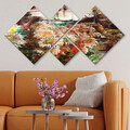 Set 4 tablouri decorative, 4MDF230311957, MDF, Imprimat UV, Multicolor