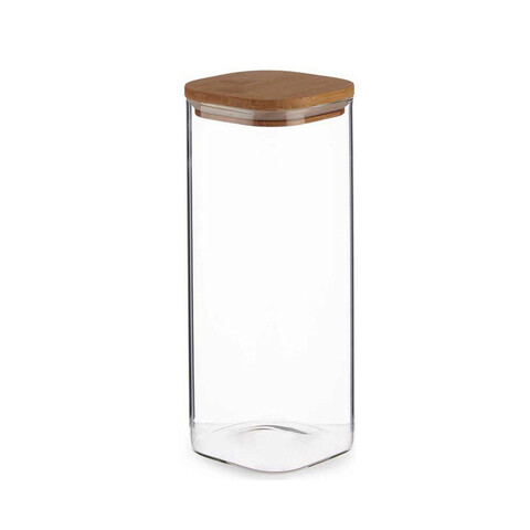 Recipient cu capac, vivalto, 1.8 l, sticla borosilicata/bambus