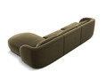 Coltar dreapta 4 locuri, Tulum, Cosmopolitan Design, 255x156x70 cm, catifea, verde