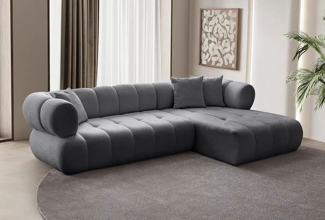 Coltar, Atelier del Sofa, 752EST1324, Frame: 70% HORNBEAM/30% MELAMINE COATED CHIPBOARD, Gri inchis