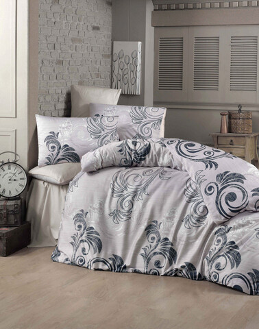 Lenjerie de pat pentru o persoana single xl (de), ottoman, victoria, bumbac ranforce