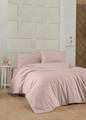 Lenjerie de pat pentru o persoana Single XL (DE), Dusty Rose, Patik, Bumbac Ranforce
