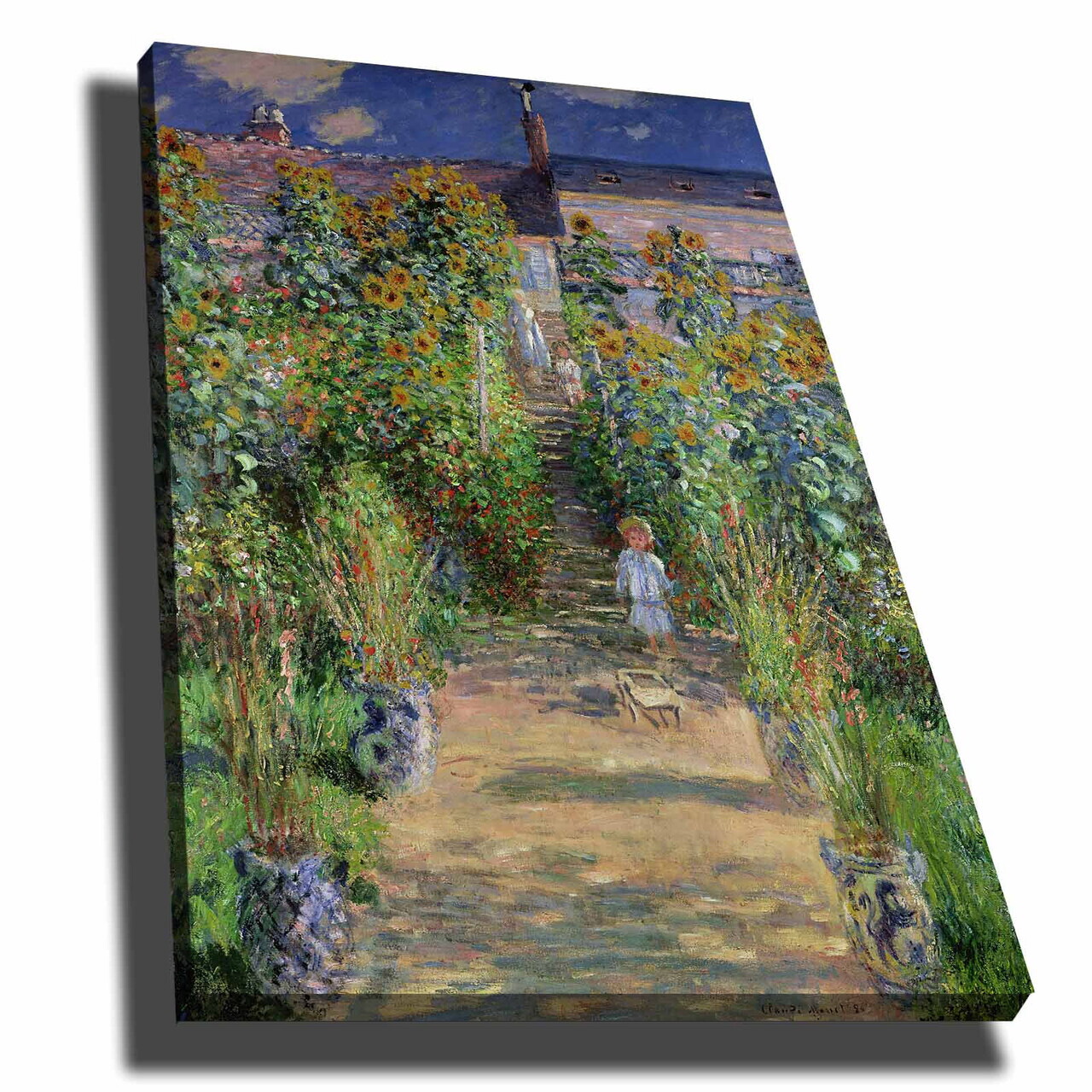 Tablou decorativ, 70100MONET019, Lemn, Multicolor — imaginea 2