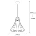 Lustra, Opviq, 892OPV1576, Metal, Cupru/Negru