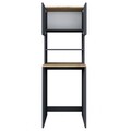 Dulap masina de spalat, Rani, KD101, 65x183.6x60 cm, PAL, Nuc / Antracit