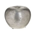 Decoratiune Apple, InArt, 20x21 cm, ceramica, argintiu