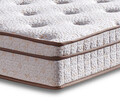 Saltea dubla, Base & Headboard, Niron, Helen, 140x38x190 cm, Cadru: OȚEL, Maro deschis