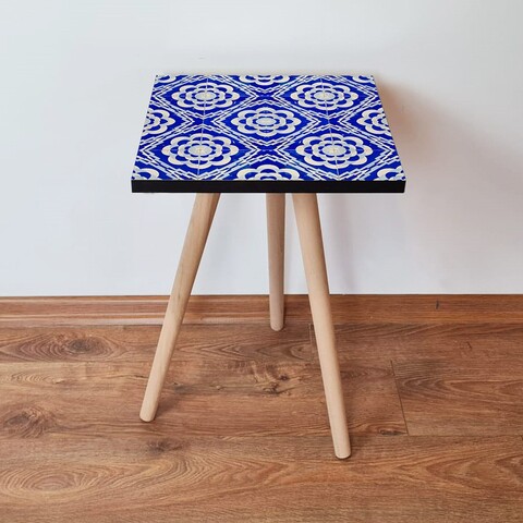 Masuta, Leona, Shp45, 35x42x35 cm, Albastru/Alb