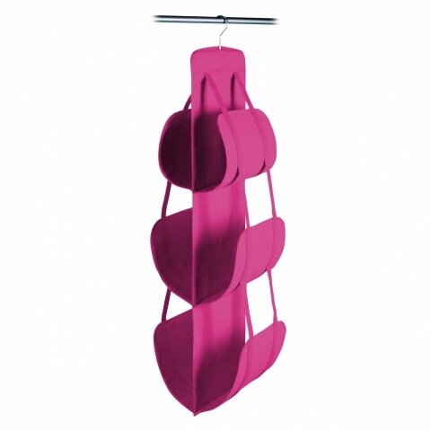Organizator genti Jocca, 30x30x105 cm, PEVA, roz