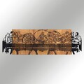 Decoratiune de perete, Last Dinner, Metal, Cadru: 100% LEMN (grosime: 3 cm), Nuc negru