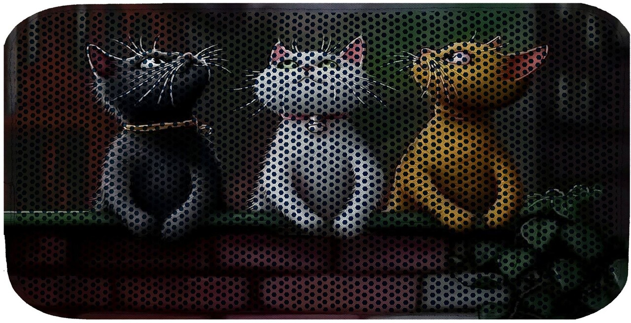 Covoras litiera pentru colectarea granulelor de nisip, Paws &amp; Whiskers, Cat Lıtter Mat 25, Multicolor - view 2
