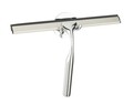 Racleta cu fixare pe perete Terni, Wenko, 24.5x3.5x18 cm, inox/cauciuc, argintiu lucios/negru