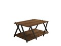 Masuta de cafea, Puqa Design, Lara, 93.6x41.2x63.6 cm, PAL, Antracit / Nuc