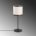 Lampa de masa, Fulgor, 942FLG1818, Metal, Alb/Negru