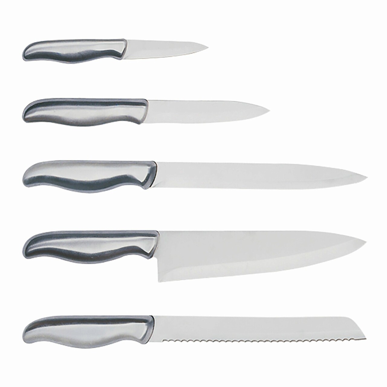 Set cutite cu suport 6 piese BergHOFF, Essentials Crest, inox/lemn - 1 | YEO