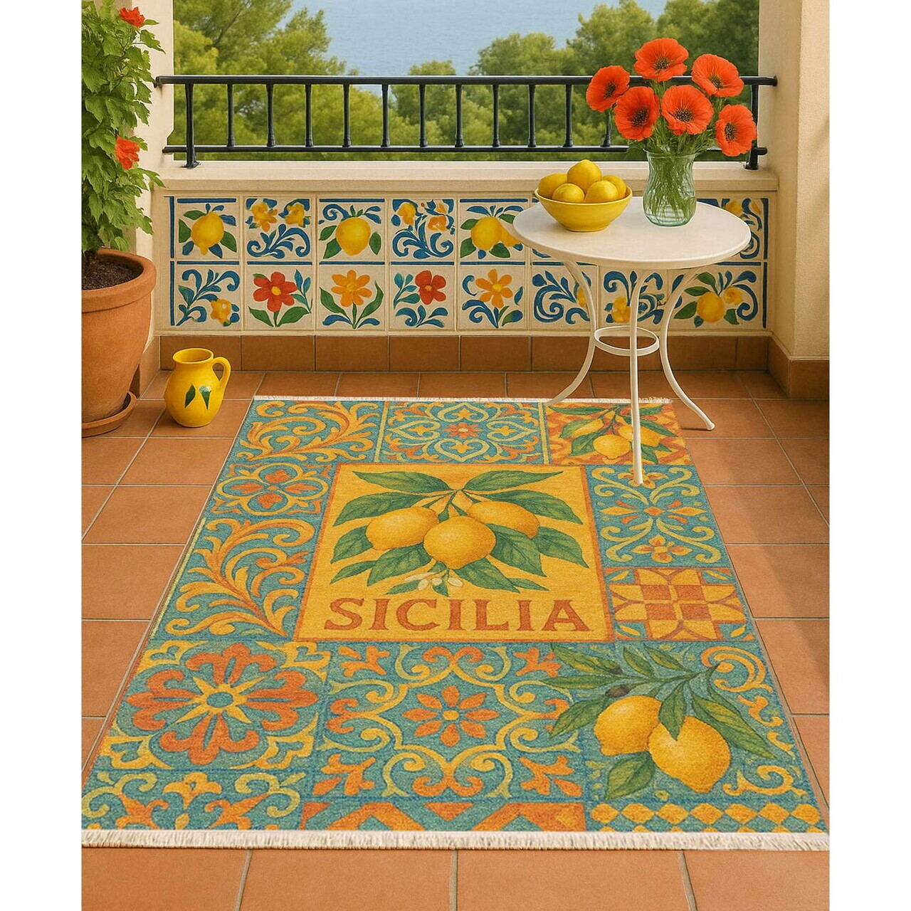 Covor 275 120x180 cm Bumbac Multicolor