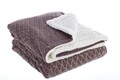 Patura Fluffy, Bizzotto, 130 x 160 cm, poliester, maro