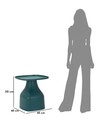 Masuta de cafea Gea, Mauro Ferretti, 48x48x50 cm, plastic, albastru