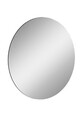 Oglinda decorativa, Mirrorland, Round, Oglindă indestructibilă cu obturator, Argintiu