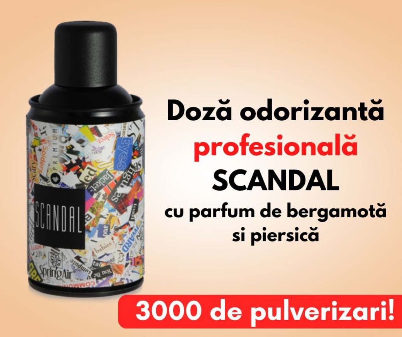 Rezerva odorizanta pentru camera Scandal, Spring Air, 250 ml