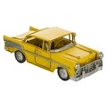 Decoratiune Car, Creaciones Meng, 16.5x6.5 cm, metal, galben