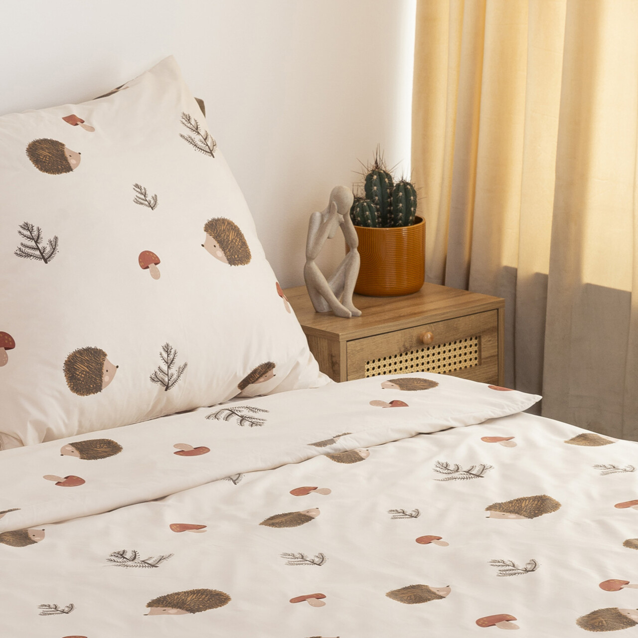 Lenjerie de pat pentru o persoana Herrison Homla 2 piese 140x200 cm microfibra din poliester multicolor