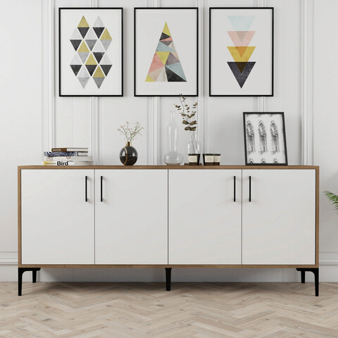 Consola, hommy craft, kiev, 180x78x35 cm, nuc / alb