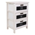 Comoda cu 3 sertare One, Creaciones Meng, 40x29x58 cm, lemn de paulownia