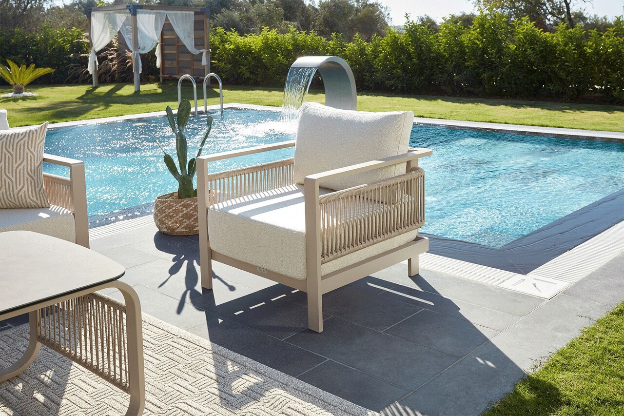 Set mobilier de gradina, Hanah Home, Venedik, Bej - view 4