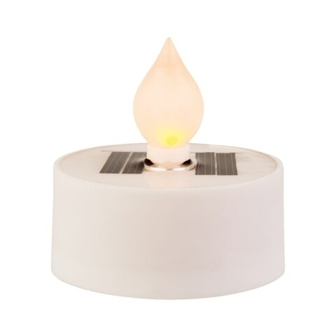 Lumanare cu LED Flame, Decoris, 5.5x2.5 cm, alb