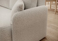 Coltar extensibil stanga 3 locuri ELTAP, Hadson, 206x150x89 cm, lemn/poliester, alb