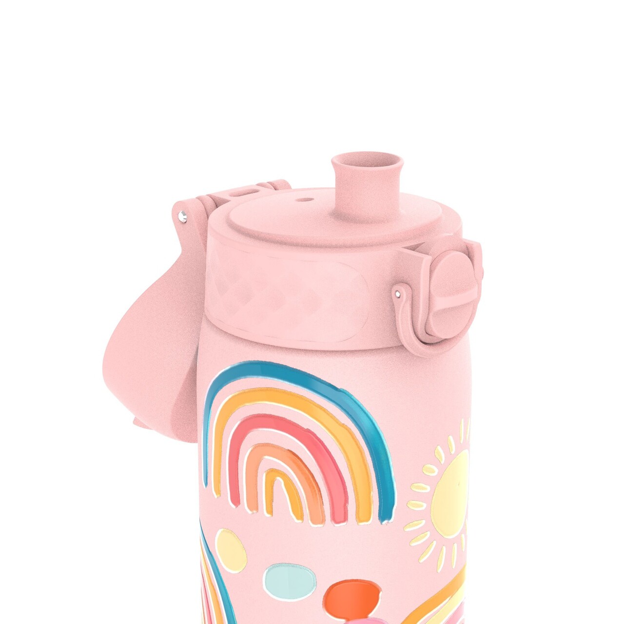Sticla apa pentru copii Slim, inox, 600ml, Rainbows - Ion8 - imagine 2