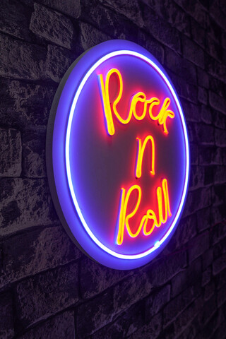 Decoratiune luminoasa led, rock n roll, benzi flexibile de neon, dc 12 v, multicolor