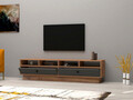 Comoda TV, Puqa Design, Apdus, 160x30x29.6 cm, PAL, Pin Atlantic / Antracit