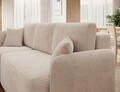 Coltar extensibil stanga 3 locuri ELTAP, Hadson, 206x150x89 cm, lemn/poliester, bej deschis