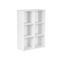 Biblioteca cu 6 compartimente, Vasagle, 65.5x30.5x97.5 cm, PAL, alb