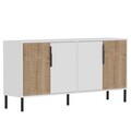 Consola, Odessa, Zerra, 150x75x36 cm, PAL, Stejar alb / safir