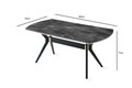 Masa dining, Nmobb, Ikon, 180 x 77 x 90 cm, mdf/plastic, antracit