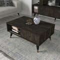 Masuta de cafea, Tera Home, Nero, 90x40x60 cm, PAL, Maro inchis