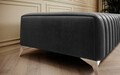 Bancheta, ELTAP, PU-LAU-05NU, Laurence, 132x64x36 cm, poliester, gri inchis