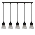 Lustra Foca N-109, Noor, 88 x 105 cm, 5 x E27, 100W, negru