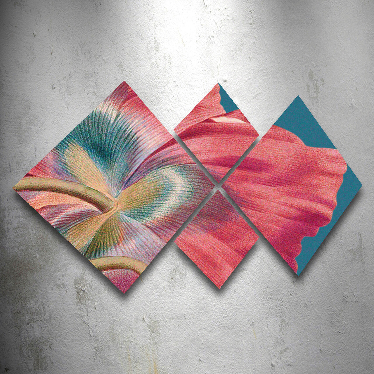 Set 4 tablouri decorative, 4MDF1826561, MDF, Imprimat UV, Multicolor - 1 | YEO