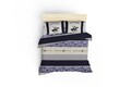Lenjerie de pat dubla King, 3 piese, 220x240 cm, 100% bumbac ranforce, Beverly Hills Polo Club, BHPC 027, crem