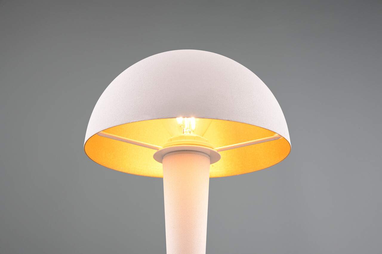 Lampa de masa Canaria, RL, 15x26.5 cm, 40W, 1x E14, metal, alb mat - 1 | YEO