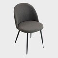 Scaun Ampla, Homla, 56x47x78 cm, metal/poliester, gri inchis