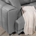 Coltar extensibil dreapta 4 locuri ELTAP, RT-04NU, Dalia, 289x190x95 cm, lemn/poliester, gri